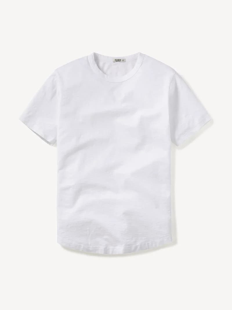 Buck Mason Slub Curved Hem Tee - product photo